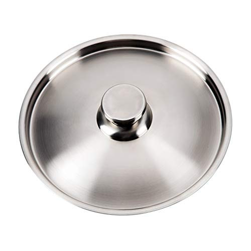 Kerryshop Tapa del Domo 304 Tapa de Acero Inoxidable Tapa del hogar Wok Vapor de Metal con Mango de Material de Grado alimenticio Accesorios Utensilios de Cocina Tapas (tamaño : 28cm)