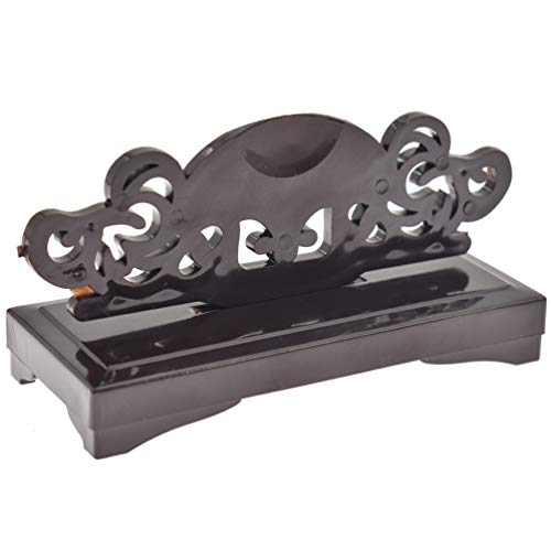 Kesheng - Soporte de plástico para abanico de mano plegable, para decoración del hogar