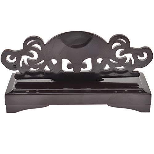 Kesheng - Soporte de plástico para abanico de mano plegable, para decoración del hogar