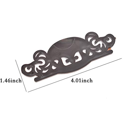Kesheng - Soporte de plástico para abanico de mano plegable, para decoración del hogar