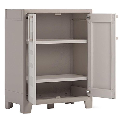 Keter Gullivert Armario bajo, Beige/Arena, 100 x 80 x 44 cm