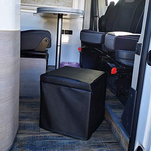 KFoam.es Funda Cubre Potti Polipiel Negro para Porta Potti 335 y Dometic 9L 972