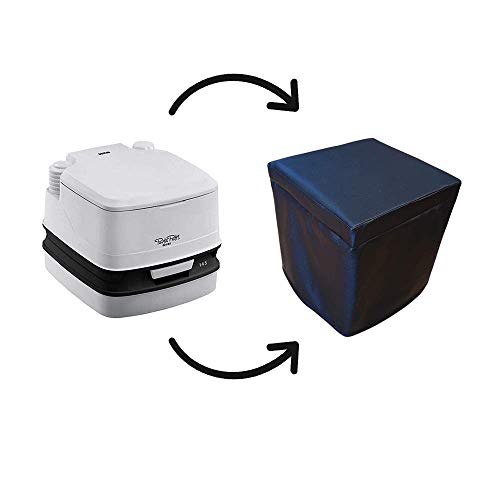 KFoam.es Funda Cubre Potti Polipiel Negro para Porta Potti 335 y Dometic 9L 972
