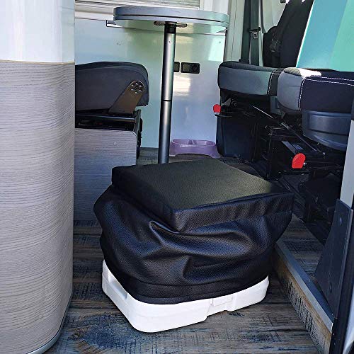 KFoam.es Funda Cubre Potti Polipiel Negro para Porta Potti 335 y Dometic 9L 972