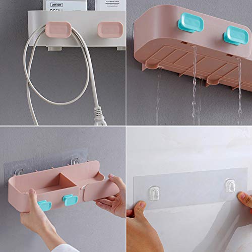 KID LOVE Aseo De Almacenamiento En Rack,De Pared Pelo Secadora Eléctrica De La Suspensión De Aire del Tubo Estante,El Baño Secador De Pelo Titulares Punch-Gratis-e