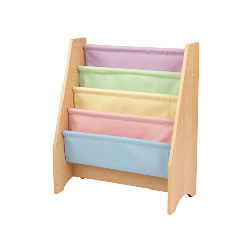 KidKraft Estantería Expositor de Madera, Muebles de Dormitorio para niños, exhibidor de Libros para Almacenamiento, Multicolor (Pastel)