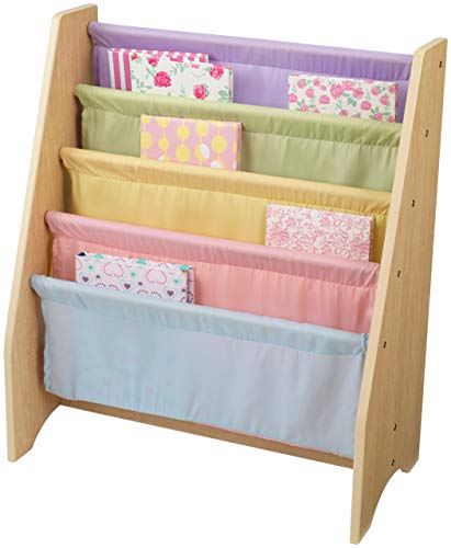 KidKraft Estantería Expositor de Madera, Muebles de Dormitorio para niños, exhibidor de Libros para Almacenamiento, Multicolor (Pastel)
