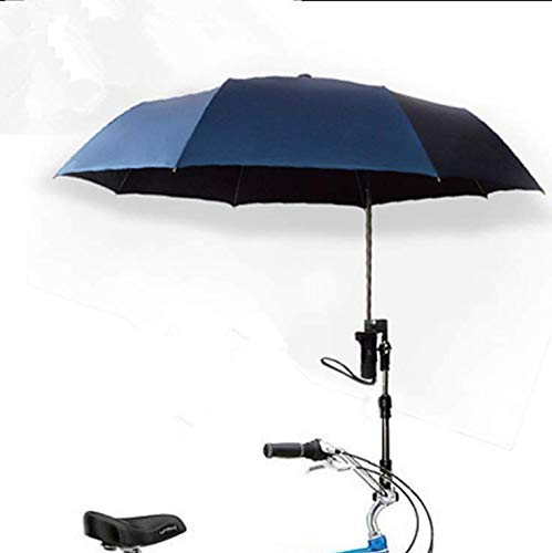 KIKILIVE Paraguas Versa Brella Paraguas para Todas Las Posiciones con Abrazadera Universal,sombrilla de Bicicleta Abrazadera sombrilla Sombra,con Dispositivo de sujeción de Clip de Paraguas