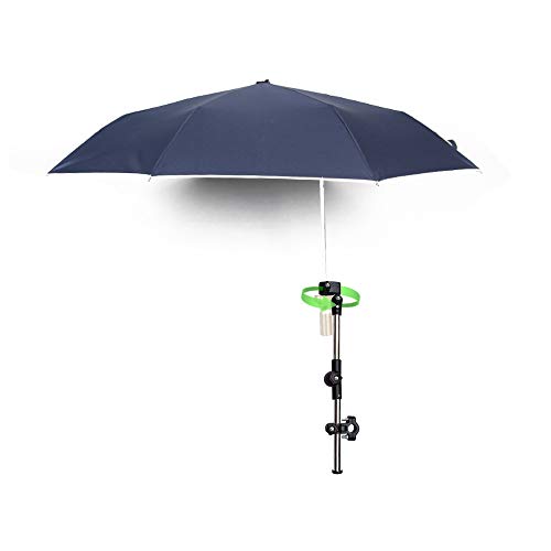 KIKILIVE Paraguas Versa Brella Paraguas para Todas Las Posiciones con Abrazadera Universal,sombrilla de Bicicleta Abrazadera sombrilla Sombra,con Dispositivo de sujeción de Clip de Paraguas