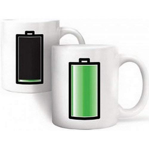 Kikkerland KKCU41 - Taza (Cambia el Color según la Temperatura), diseño de Pila