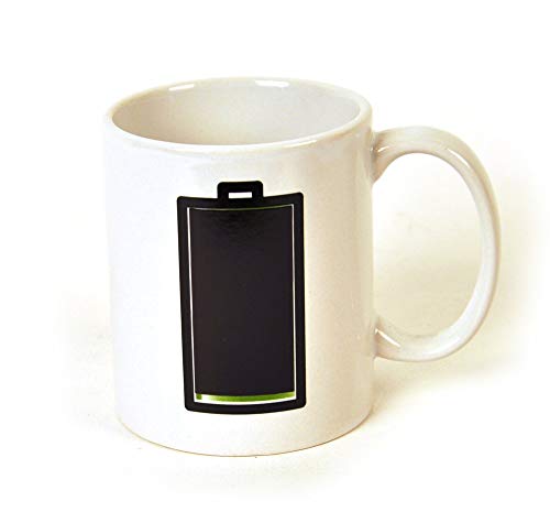 Kikkerland KKCU41 - Taza (Cambia el Color según la Temperatura), diseño de Pila