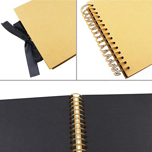 Killow Álbum de Fotos DIY, Libro de Aventura con Accesoro Maravilloso，Pootack Scrapbook-Regalo Ideal para el Día de San Valentín Navidad Aniversario Cumpleaños y Aniversario
