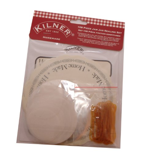 Kilner - Kit de Sellado de tarros de Mermelada (108 Piezas), Multicolor