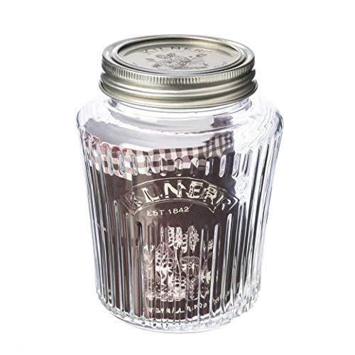 Kilner Vintage - Tarro de cristal con tapa de rosca para almacenamiento de alimentos