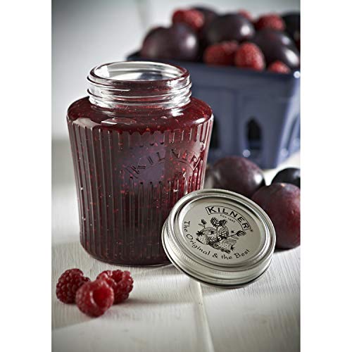 Kilner Vintage - Tarro de cristal con tapa de rosca para almacenamiento de alimentos