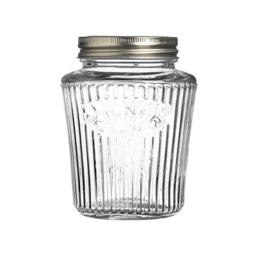 Kilner Vintage - Tarro de cristal con tapa de rosca para almacenamiento de alimentos