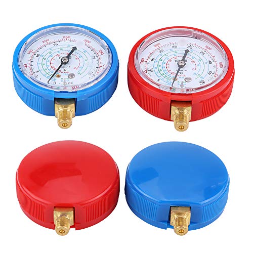 KIMISS 2 * Kits de Medidor de Presión alta y baja Refrigerante de Aire Acondicionado para refrigerante R410A R134A R22