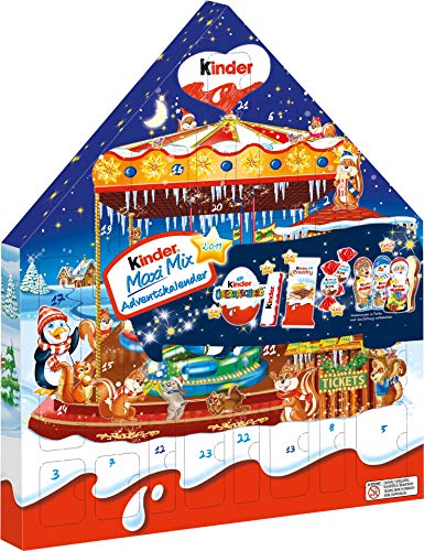 Kinder Navidad Maxi Mix Calendario de Adviento, 351 gr