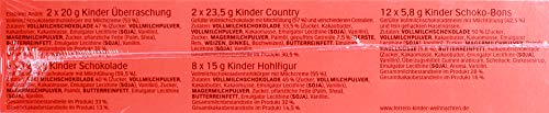Kinder Navidad Maxi Mix Calendario de Adviento, 351 gr