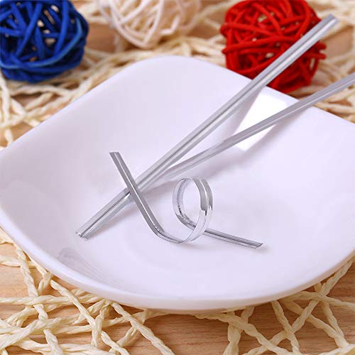 KINDOYO Plateado Torsion de Corbata - 800 Piezas Alambre Decorativo para Bolsa de Dulce Piruleta Caramelo, 10cmx4mm