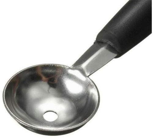 Kingken - Cuchara de postre de melón de doble cabeza, para frutas, helado, crema