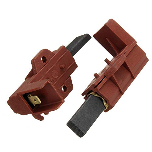 KingLan 2Pcs Cepillo De Carbono del Motor De La Lavadora Y Soporte para Samsung Ariston Indesit Welling