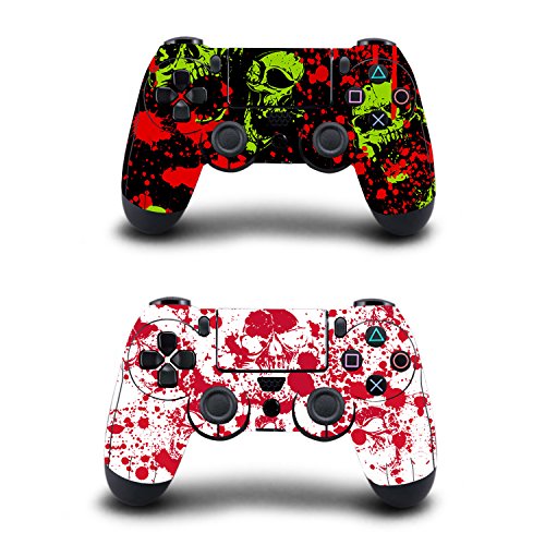 KINGWON Skin Sticker para mandos Playstation 4, calcomanías para accesorios de juegos de PS4, paquete de 2