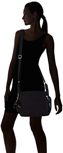 Kipling Gabbie, Bolso bandolera para Mujer, Negro (True Black), 35.5 x 30 x 18.5 cm