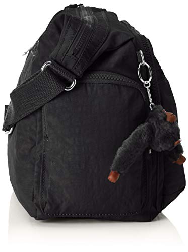 Kipling Gabbie, Bolso bandolera para Mujer, Negro (True Black), 35.5 x 30 x 18.5 cm
