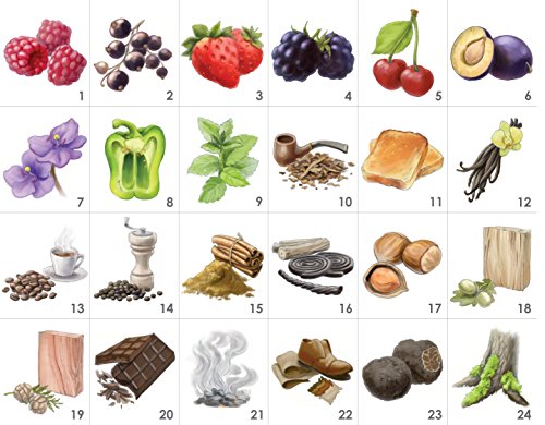 Kit Aromas del Vino Tinto - 24 Aromas (incl. Rueda de los Aromas del Vino)
