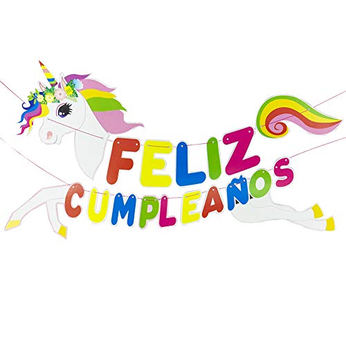 Kit de Artículos para Fiesta Cumpleaños Infantil Unicornio - Vajilla Desechable Rosa,Decoración y Accesorios Completa,148 Piezas - 16 Invitados