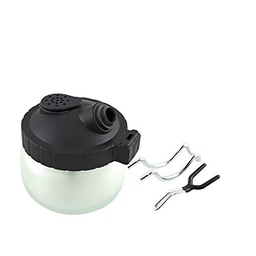 Kit de decoración para tortas con 16 colores y limpiador de alimentos para aerógrafo, funda de transporte, rueda de color, olla de limpieza y 10 plantillas de decoración redistribuibles