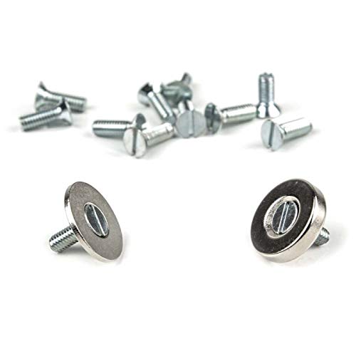 Kit de fijación magnética, imanes de discos para atornillar con sus contrapartes férreas, diámetro de 15 a 50 mm