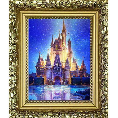 Kit de pintura de diamantes 5D, bordado de cristal de iglesia europea, para manualidades, decoración de pared, 30 x 40 cm