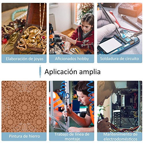 Kit de Soldadura 21 en 1, VicTsing 60W Soldador Electrónica de Estaño con un Destornillador y Pelacables,Interruptor On/Off, Soporte en Forma de S, 5pcs Puntas, Temperatura Ajustable, Indicador LED