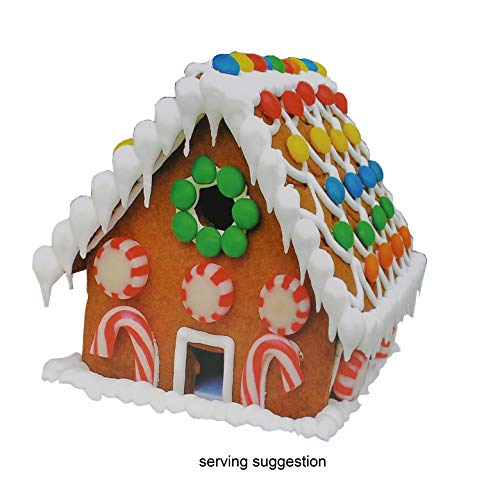 Kit grande para hacer tu propia casa de pan de jengibre de Navidad, fácil de hacer, sin hornear, incluye pan de jengibre preformado, glaseado y decoraciones. Diversión navideña para toda la familia.