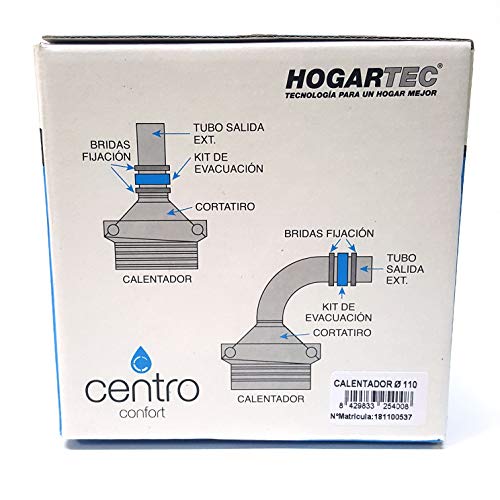 KIT TIRO FORZADO 110mm CALENTADOR