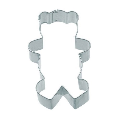 Kitchen Craft Cortador de Galletas en Forma de Oso, Acero Inoxidable, Plateado, 6x9.3x2.5 cm