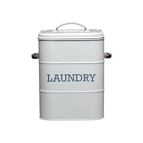 Kitchen Craft Living Nostalgia - Lata para detergente (27 cm), Color Gris