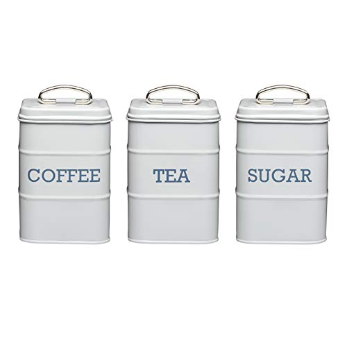Kitchen Craft Living Nostalgia - Tarro para café (17 cm), Color Gris