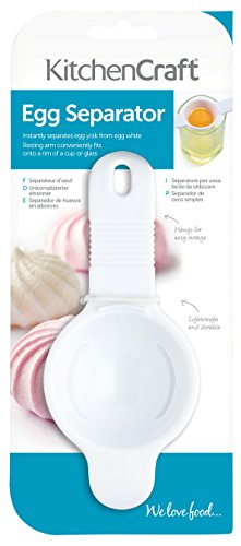 Kitchen Craft Separador de Huevo, Blanco, 9x20.9x3.2 cm