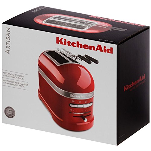 KitchenAid 5KMT2204EER - Tostadora, 1250 W, color rojo