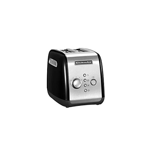 Kitchenaid 5KMT221EOB - Tostadora, color negro y plateado