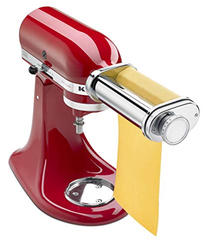 KitchenAid 5KSMPSA Rodillo Liso para Pasta, Aluminio, Acero Inoxidable