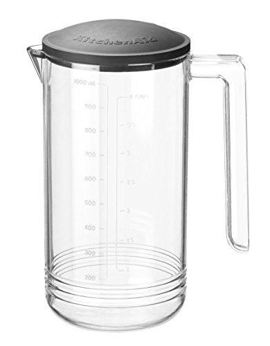 KitchenAid ACCESORIO LICUADORA MASTICADORA LENTA PARA ZUMOS Y SALSAS DE EXTRACCIÓN MÁXIMA 5KSM1JA, De plástico, Plata