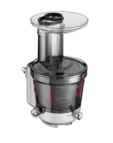 KitchenAid ACCESORIO LICUADORA MASTICADORA LENTA PARA ZUMOS Y SALSAS DE EXTRACCIÓN MÁXIMA 5KSM1JA, De plástico, Plata