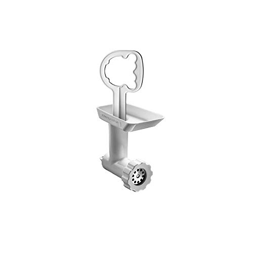Kitchenaid - Picadora de plástico con accesorio de formas, color blanco, 5FGAKCCA