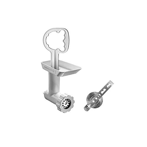 Kitchenaid - Picadora de plástico con accesorio de formas, color blanco, 5FGAKCCA