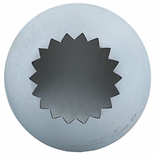 Kitchencraft Boquilla Grande de Estrella Cerrada, Acero Inoxidable, Multicolor, 45x7.22x2.14 cm