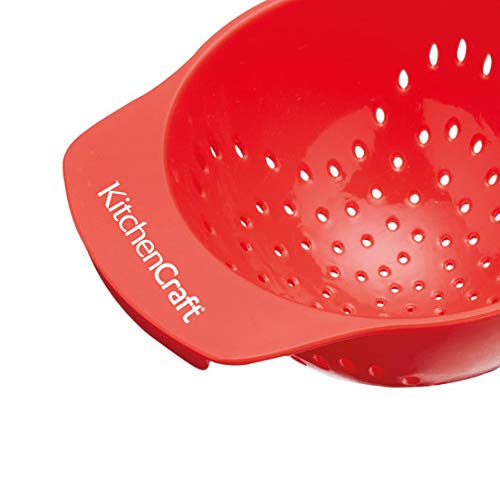 Kitchencraft plástico Mini colador Set – Rojo/Naranja, Juego de 2